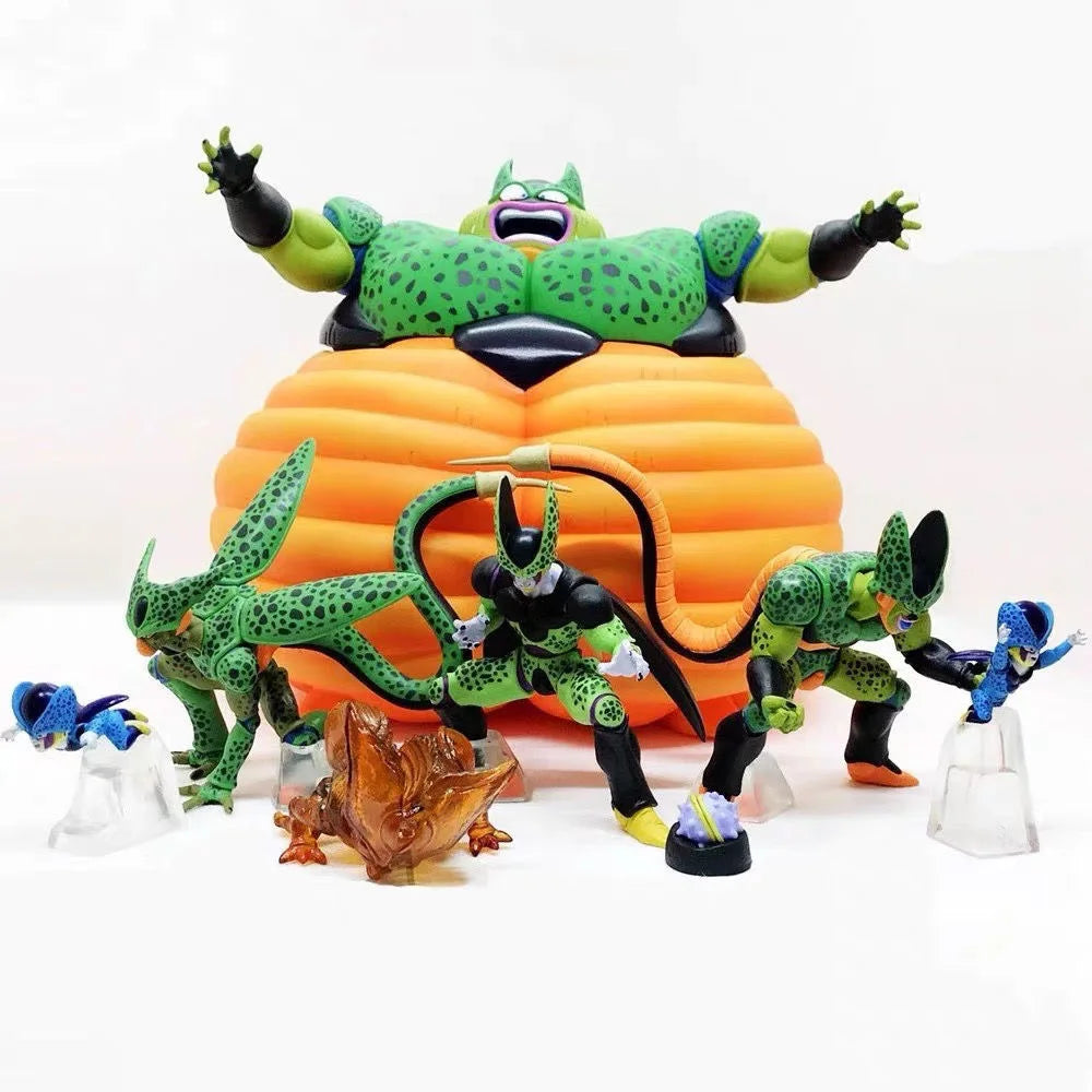 Dragon Ball Z - Set 7 Figuras Cell Perfect Form PVC
