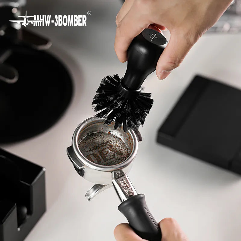 MHW-3BOMBER ABS Cleaning Brush Coffee Basket Cleaning Brush Suitable for 51-58mm Basket Home Barista Tools Cleaning Accessories