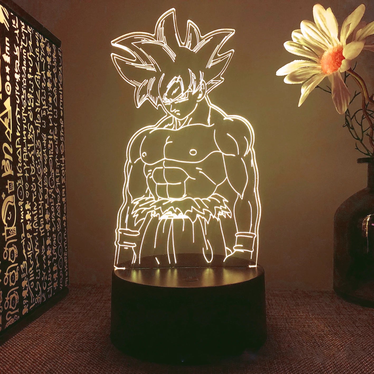 Dragon Ball Z - Candeeiro 3D LED Figuras (Goku, Vegeta, Broly e mais)