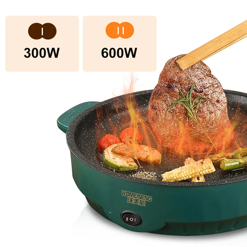 Electric MultiCooker Electric Frying Pan 220V Househould Barbecue Fried Steak Fish Omelette Frying Pan Non-stick Cooking Machine