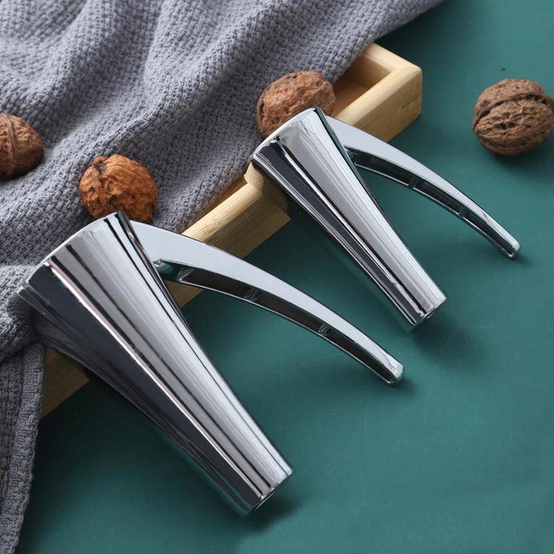 SHENHONG Kitchen Multi Functional Nut Shelling Tool Zinc Alloy Funnel Design Nut Cracker Walnut Clip Pecan Macadamia Nut Clamp