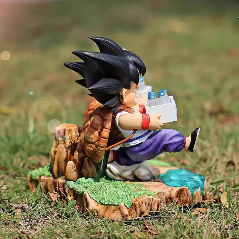 Dragon Ball Z - Figura Goku & Krillin Entrega de Leite 15cm PVC