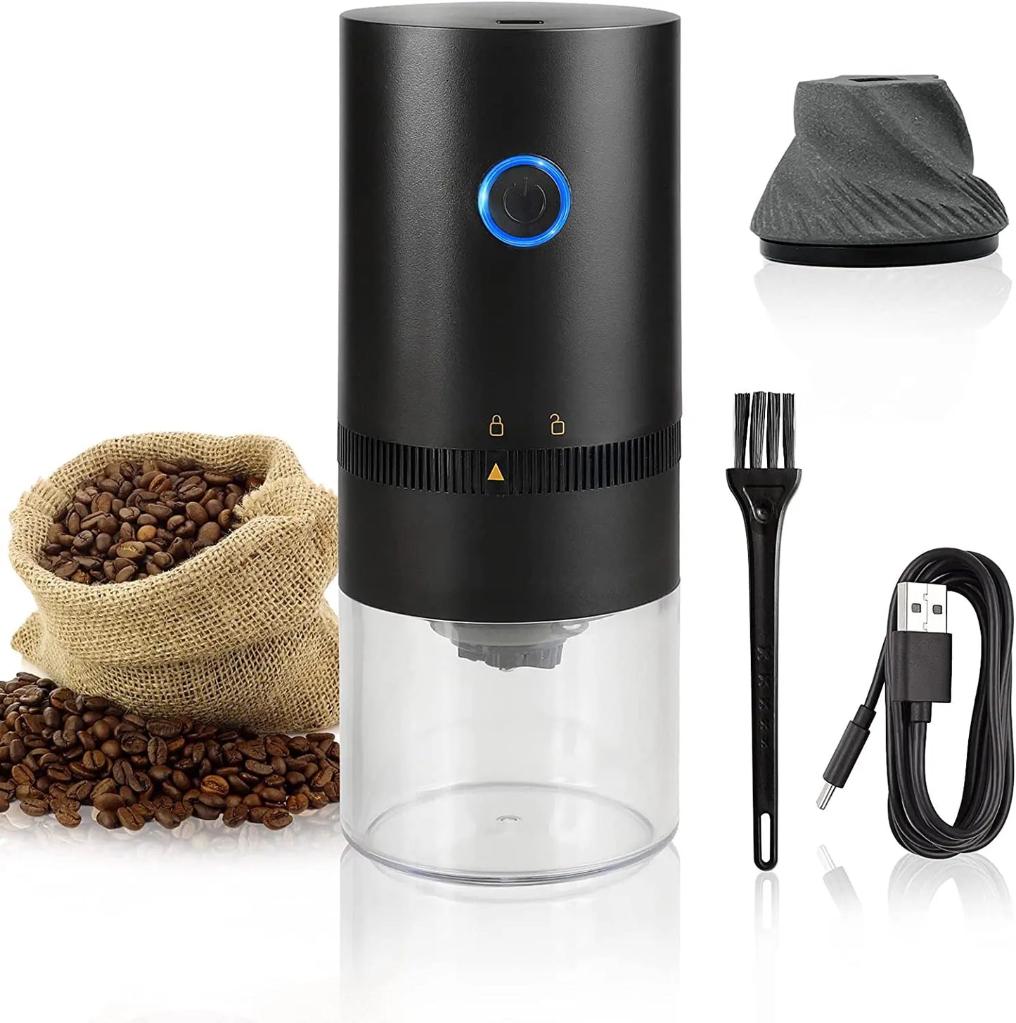 Coffee Grinder TYPE-C USB Charge Professional Ceramic Grinding Core Coffee Beans Mill Grinder New Upgrade Portable Electric